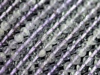 美しい透明感と優しいラベンダーカラー★4A/天然石ビーズ/ラベンダーアメジスト/ラウンド/6.5-7.4mm/1連【天然石/パワーストーン】【アメリカツーソン・香港展示会・世界各地出展品買い付け】