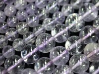 美しい透明感と優しいラベンダーカラー★4A/天然石ビーズ/ラベンダーアメジスト/ラウンド/8.5-9.4mm/1連【天然石/パワーストーン】【アメリカツーソン・香港展示会・世界各地出展品買い付け】
