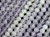 優しいラベンダーカラー★3A/天然石ビーズ/ラベンダーアメジスト/ラウンド/4.5-5.4mm/1連【天然石/パワーストーン】【アメリカツーソン・香港展示会・世界各地出展品買い付け】|ラベンダーアメジ