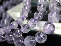 【≪20％OFF≫超特価SALE】 透明度◎クリアで美しい発色★人気のラベンダーカラー★3A/天然石ブレスレット/ラベンダーアメジスト/ラウンド/9.5-10.4mm/1本【天然石/パワーストーン】【