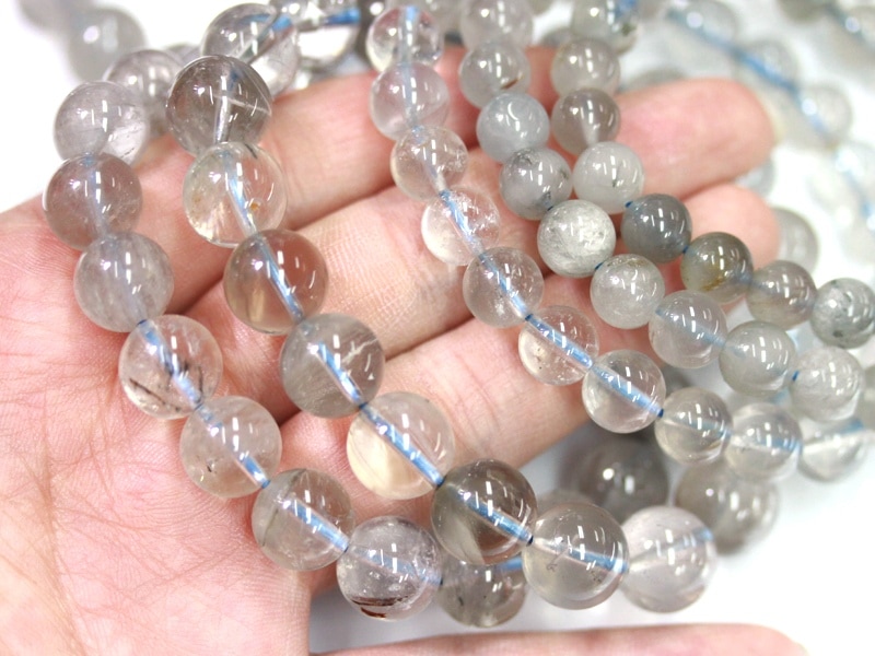 【超希少石/最強品質】エンジェルラダークォーツ＊約13mm＊　天然石ブレスレット 超希少石/最強品質】エンジェルラダークォーツ＊約13mm＊ 天然石