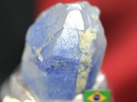 ≪原石祭り30％OFF≫【USAツーソンミネラルショー商品】超プレミア！水晶に浮かぶ深いブルー★流通量極少アイテム★ブラジル/バイーア州産★FAランク/天然原石/デュモルチェライトインクォーツ（Dum
