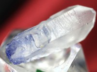 ≪原石祭り30％OFF≫【USAツーソンミネラルショー商品】超プレミア！水晶に浮かぶ深いブルー★流通量極少アイテム★ブラジル/バイーア州産★FAランク/天然原石/デュモルチェライトインクォーツ（Dum
