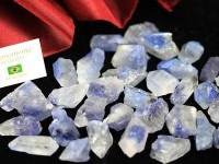 ≪原石祭り30％OFF≫【USAツーソンミネラルショー商品】超プレミア！水晶に浮かぶ深いブルー★流通量極少アイテム★ブラジル/バイーア州産★FAランク/天然原石/デュモルチェライトインクォーツ（Dum