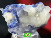 ≪原石祭り30％OFF≫【USAツーソンミネラルショー商品】超プレミア！水晶に浮かぶ深いブルー★流通量極少アイテム★ブラジル/バイーア州産★天然原石/デュモルチェライトインクォーツ（Dumortier