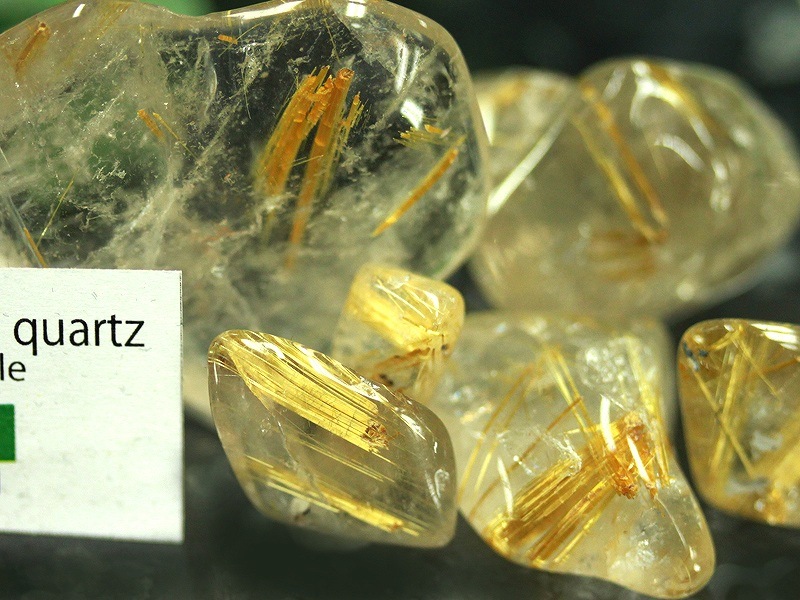 天然石 ゴールドルチル 02 タイチン 水晶 原石 鉱物標本