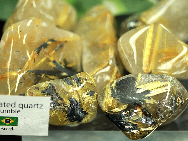 最高品質　ガーデンブラウンルチルクォーツ　レインボー入磨‼️9/1迄大特価SALE ガーデンブラウンルチルクォーツ レインボー入磨今だけ大特価