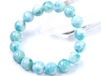 【≪20％OFF≫超特価SALE】超レアクラス限定入荷！★世界三大ヒーリングストーン★ドミニカ産★ファイナルグレード★FA/天然石ブレスレット/ラリマー/ラウンド/12mm/1本【天然石/パワーストー