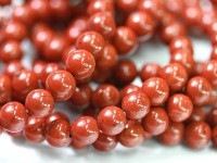 深い色合いのレッドカラー★2A/天然石/ブレスレット/レッドジャスパー/ラウンド/8mm/1本【天然石/パワーストーン】【アメリカツーソン・香港展示会・世界各地ミネラルショー出展品買い付け】