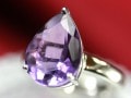 【1点限り】大粒ビッグサイズ★極上!透明度抜群◎★高品質★sv925製!刻印あり★天然石リング/アメジスト(紫水晶/Amethyst)シルバーリング/1個【天然石/パワーストーン】【アメリカツーソン・香港展示会・世界各地ミネラルショー出展品買い付け】