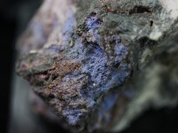 ≪原石祭り20%OFF≫【USAツーソンミネラルショー商品】1点物★超レアカラー！★鮮やかなブルー結晶★ブラジル産★天然原石/フォスフォシデライト母岩付き原石(斜燐鉄鉱/Phosphosiderite
