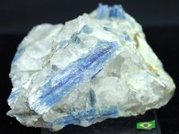 ≪原石祭り30%OFF≫【USAツーソンミネラルショー商品】1点物★希少！迫力サイズ★美結晶★鮮やかなブルー★ブラジル産★天然原石/カイヤナイト原石(Kyanite/藍晶石)/約955g/1個【天然石