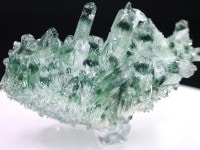 1点物★超希少！★高品質！美麗クラスター★透明＆美しい山入り★中国四川省産★5A/天然原石/グリーンファントムクォーツクラスター原石(幻影水晶/山入り水晶/green phantom)/約1245g/