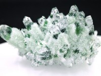 1点物★超希少！★高品質！美麗クラスター★透明＆美しい山入り★中国四川省産★5A/天然原石/グリーンファントムクォーツクラスター原石(幻影水晶/山入り水晶/green phantom)/約1020g/