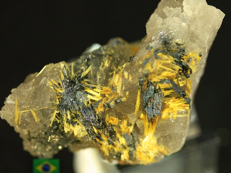天然石 ゴールドルチル 15 原石 水晶 鉱物標本 タイチン