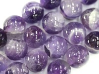【決算前超特価SALE】限定入荷！美しい色合いの人気定番石★A/天然石ビーズ/ドッグディースアメジスト（紫水晶/Amethyst）/ラウンド/8mm/1連【返品交換不可】【天然石/パワーストーン】【ア