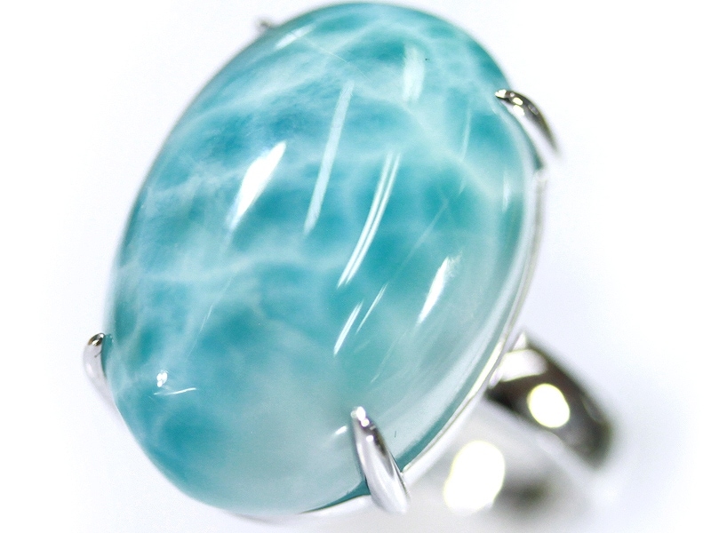 １点物　希少　高品質ラリマー　月パーツ 1点物希少高品質ラリマー月パーツ