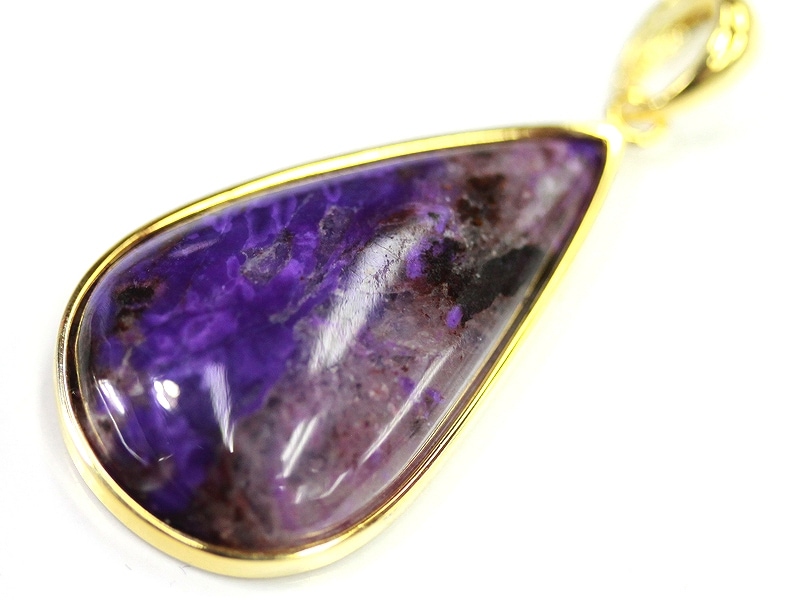 希少石★世界三大ヒーリングストーン★sv925製/天然石/チャロアイト(チャロ石/Charoite)/ペンダントトップ/ネックレス/1個 ☆世界3大ヒーリングストーン☆天然石スギライト\u0026ラリマー