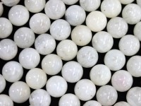 月のような光の石★A/天然石ビーズ/ムーンストーン（Moonstone、月長石）/ラウンド/11.5-12.4mm/1連【天然石/パワーストーン】【アメリカツーソン・香港展示会・世界各地出展品買い付け