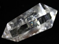 【限定入荷！】1点物★3A/透明度◎★美しいレインボー★良質マダガスカル産クリスタル★ダブルターミネーテッド、両剣水晶★天然原石/マダガスカル透明水晶六角柱ダブルポイント/約38g/1個【ネコポス不可
