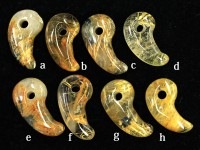 激安！限定入荷！★金運・財運の石★天然石/勾玉（まがたま）/ゴールドルチルクォーツ（ルチレイテッドクォーツ/金紅石入り水晶）/1個【アメリカツーソン・香港展示会・世界各地ミネラルショー出展品買い付け】