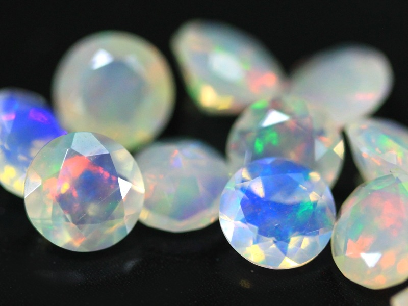 天然石 エチオピアオパール 遊色ギラギラ ルース