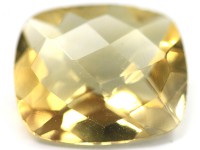 希少！高品質★美しいイエローの輝き★宝石ルース/ブラジル産/シトリン（黄水晶/Citrine）/スクエアカット/約3.5-4.5ct/1粒【天然石/パワーストーン】【アメリカツーソン・香港展示会・世界