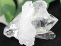 ≪原石祭り20%OFF≫【USAツーソンミネラルショー商品】浄化・インテリアに！★美結晶レインボー虹入り★ダブルポイント★ブラジル産/天然原石/水晶クラスター(石英/Cluster/Crystal/Q