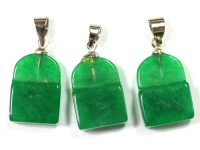 限定入荷！★繁栄・成功・健康の石として幅広い年代に定番人気★天然石/翡翠（ひすい・ジェイド・jade）ペンダントトップ/バッグ/シルバーカラー/1個【天然石/パワーストーン】【アメリカツーソン・香港展
