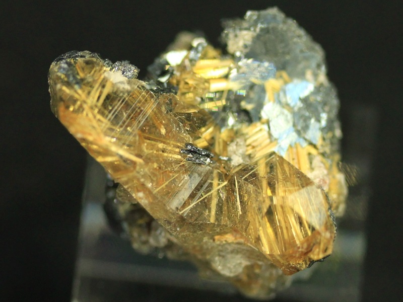 天然原石 タイチン太陽ゴールドルチル原石結晶 太針金紅石 放射ルチル