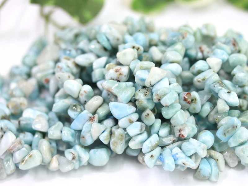 超極上 天然 ラリマー ドミニカ ブレスレット カリブ海 ブルーペクトライト