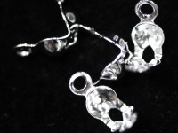 【激安】パーツ・副資材/ボールチップ(ダブルチップ)/シルバー/約4mm/10個