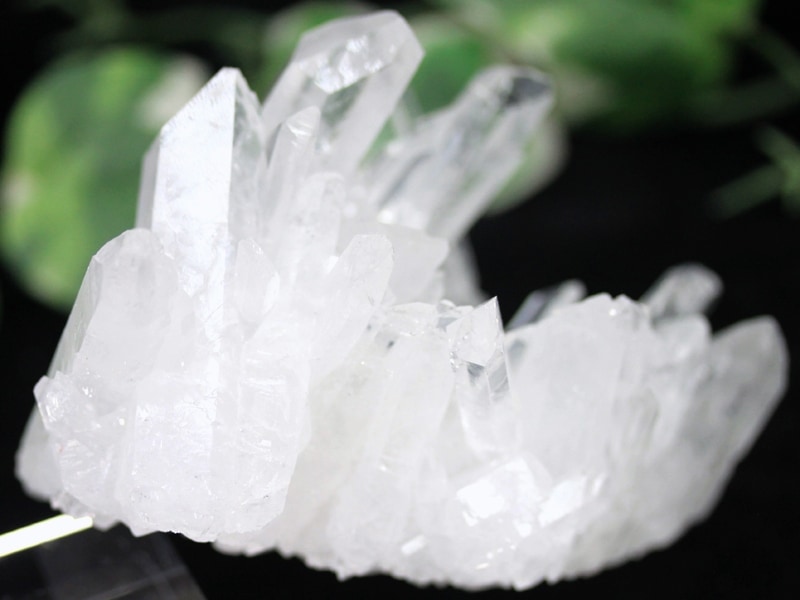 キラキラ 小ポイントクラスター 超希少！1点物☆透明度◎キラキラ針状群生☆ロングポイント☆浄化