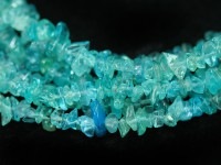 【数量限定】絆を強める石★透明感◎★天然石ブレスレット/アパタイト(apatite・燐灰石)/チップスカット/約8×3mm/1本【天然石/パワーストーン】【アメリカツーソン・香港展示会・世界各地ミネラ