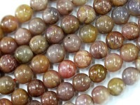 【≪20％OFF≫超特価SALE】限定入荷！★宝石の女王ルビー★世界四大宝石★濃厚発色！輝くスター入り★3A/天然石ビーズ/スタールビー(ruby・鋼玉・紅玉)/ベージュレッドタイプ/ラウンド/7.5