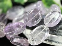 【数量限定】定番石！★艶々光沢、発色◎★天然石ブレスレット/ラベンダーアメジスト（Amethyst/紫水晶）/タンブルカット/20×30mm【天然石/パワーストーン】【アメリカツーソン・香港展示会・世