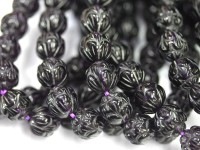 【数量限定】定番石！★艶々光沢★天然石ブレスレット/アメジスト（Amethyst/紫水晶）/ロータスカット/12mm【天然石/パワーストーン】【アメリカツーソン・香港展示会・世界各地出展品買い付け】|