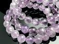 定番人気★優しい発色★人気のラベンダーカラー★3A/天然石ブレスレット/ラベンダーアメジスト(Lavender Amethyst/紫水晶)/ラウンド/10mm/1本【天然石/パワーストーン】【アメリカ