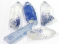【USAツーソンミネラルショー商品】超プレミア！水晶に浮かぶ深いブルー★流通量極少アイテム★ブラジル/バイーア州産★5Aランク/天然原石/デュモルチェライトインクォーツ（Dumortierite/デュ