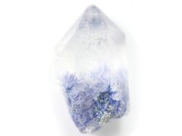 【USAツーソンミネラルショー商品】超プレミア！水晶に浮かぶ深いブルー★流通量極少アイテム★ブラジル/バイーア州産★5Aランク/天然原石/デュモルチェライトインクォーツ（Dumortierite/デュ
