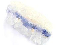 【USAツーソンミネラルショー商品】超プレミア！水晶に浮かぶ深いブルー★流通量極少アイテム★クラスター状★ブラジル/バイーア州産★5Aランク/天然原石/デュモルチェライトインクォーツ（Dumortie