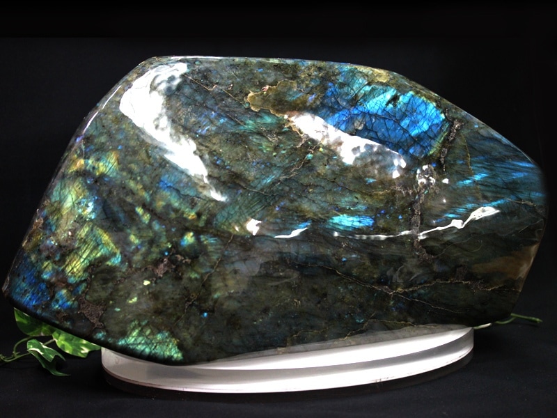 Usaツーソンミネラルショー商品 超希少 高品質faランク 高発色 鮮やかな輝きを放つブルーラブラドレッセンス 神秘の石 天然原石 Fa カナダ産 ラブラドライトポリッシュ Labradorite 曹灰長石 1個 天然石 パワーストーン 天然石やパワーストーンの卸 仕入れ