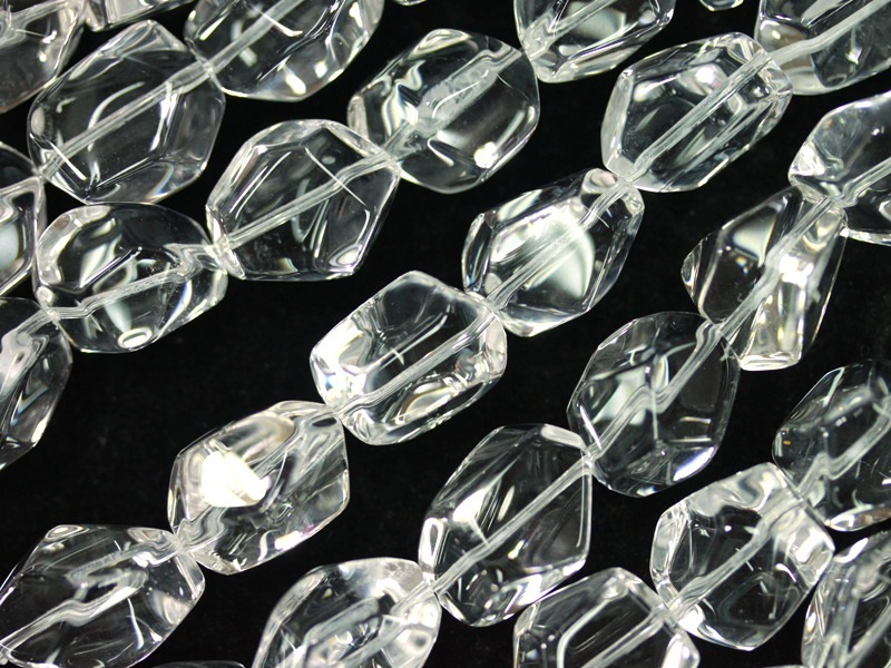 目を引く大粒サイズ☆ポイントに☆3A/天然石ビーズ/水晶(クリスタル