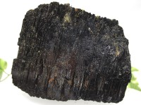 【USAツーソンミネラルショー商品】巨大サイズ★漆黒の艶★美結晶★鉱物共生★心身の活性化と健康運の石★ブラジル産★天然原石/ブラックトルマリン原石(電気石/Black Tourmaline)/約167