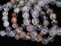 数量限定！鮮やか発色★自然の神秘、庭園入り★天然石ブレスレット/ガーデンラベンダーアメジスト(Lavender Amethyst/紫水晶/庭園水晶)/ラウンド/12mm/1本【天然石/パワーストーン】