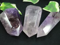 人気！3Aランク★天然レインボー入り★天然原石/ブラジル産アメジスト六角柱ポイント(Amethyst/紫水晶)/141〜160g/1個【ネコポス不可】【アメリカツーソン・香港展示会・世界各地出展品買い