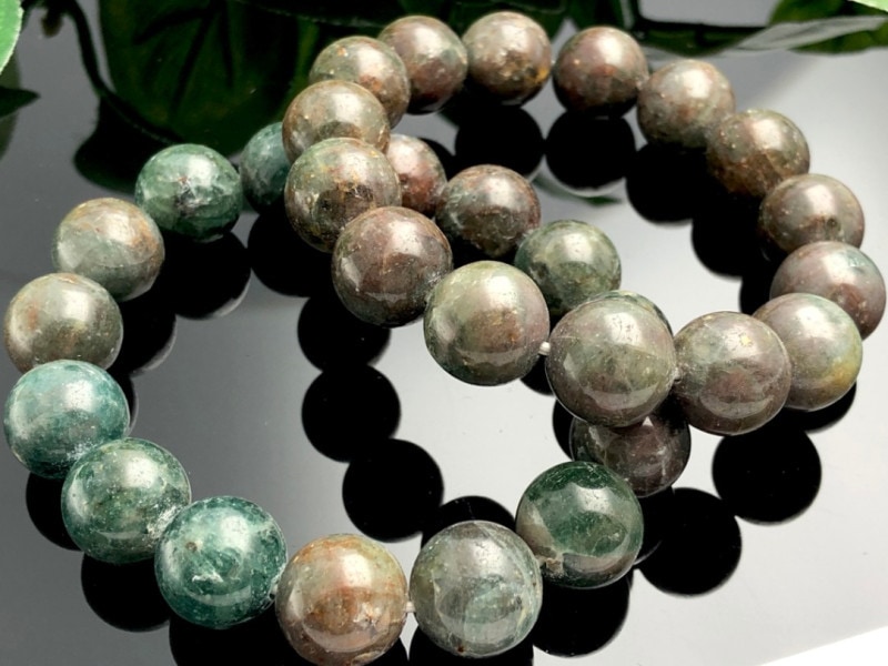 ルチルクオーツ ラブラドライト パワーストーンブレスレット 内径約