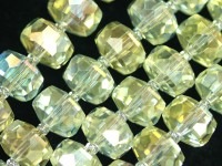 キラキラカット★限定入荷★お得なロングタイプ★ファッションビーズ/レモンオーラ/ボタンカット/10×7mm/1連（約65cm）【天然石/パワーストーン】【アメリカツーソン・香港展示会・世界各地出展品買