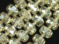 キラキラカット★限定入荷★お得なロングタイプ★ファッションビーズ/シャンパンオーラ/ボタンカット/10×7mm/1連（約65cm）【天然石/パワーストーン】【アメリカツーソン・香港展示会・世界各地出展