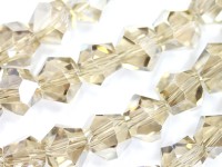 キラキラカット★限定入荷★お得なロングタイプ★ファッションビーズ/シャンパンオーラ/スターカット/8×7mm/1連（約48cm）【天然石/パワーストーン】【アメリカツーソン・香港展示会・世界各地出展品